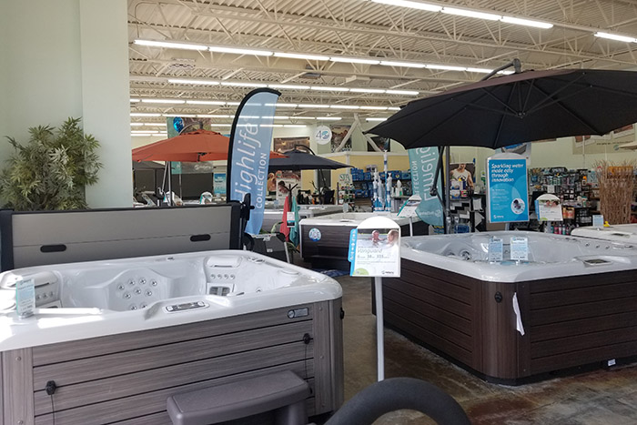 Hot Spring hot tubs on display in OKC